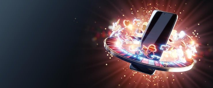 Pengguna sedang memantau pertandingan dan memasang taruhan melalui aplikasi mobile responsif